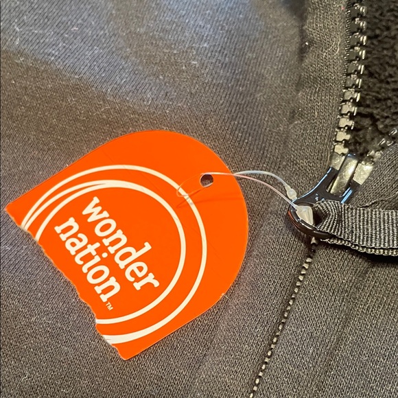 Wonder Nation Black Zip-Up Hoodie - Picture 3 of 7